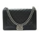 SAC A MAIN CHANEL BOY JUMBO A01112 CUIR MATELASSE NOIR BANDOULIERE HANDBAG 5400€