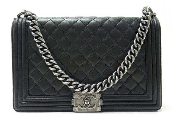 sac a main chanel boy jumbo a01112 cuir matelasse noir
