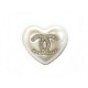 NEUF BROCHE CHANEL COEUR LOGO CC & STRASS AB7006 EN METAL DORE NEW BROOCH 650€