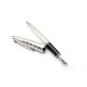 NEUF STYLO PLUME MONTBLANC SOLITAIRE CLASSIQUE 23773 PLATINE A FACETTES 1030€