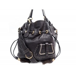 SAC A MAIN LANCEL PREMIER FLIRT GM CUIR GRAINE MARRON BANDOULIERE HAND BAG 825€