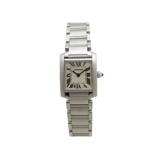 MONTRE CARTIER TANK FRANCAISE 2384 PM 25x20MM QUARTZ CLASSIQUE ACIER WATCH 3150€