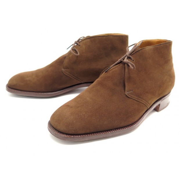 CHAUSSURES CHURCH S CHALFONT 8.5G 42.5 BOTTINES CHUKKA EN DAIM MARRON SHOES 620€