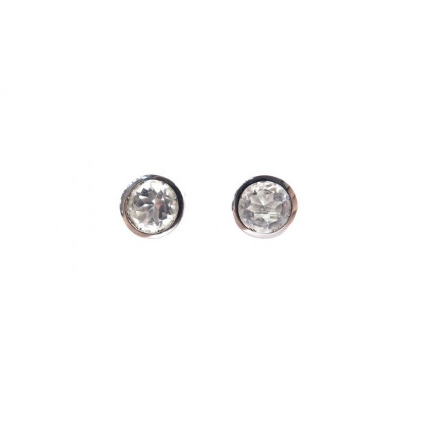 NEUF BOUCLES D'OREILLES POIRAY LOLITA PUCES OR BLANC CRISTAL BOITE EARRINGS 500€