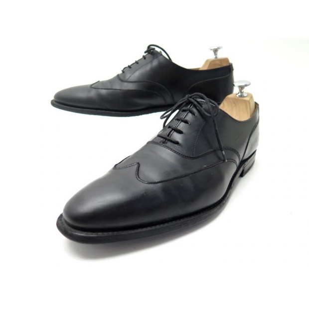 CHAUSSURES CROCKETT & JONES RICHELIEU GATWICK 8.5E 42.5 EN CUIR NOIR SHOES 680€