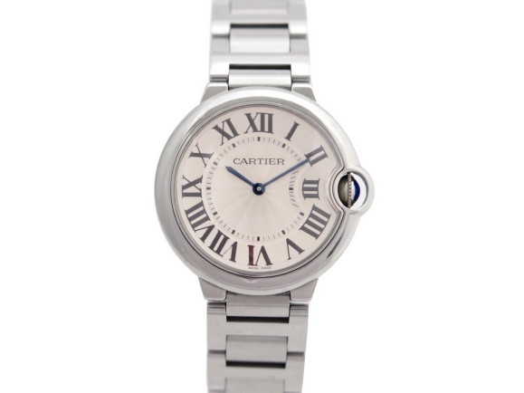 montre cartier ballon bleu 3005 36 mm quartz en acier