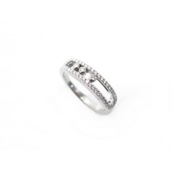 NEUF BAGUE MESSIKA BABY MOVE PAVEE 04683-WG 51 OR BLANC 18K & DIAMANT RING 1990€