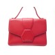 SAC A MAIN MAC DOUGLAS EN CUIR ROUGE 30 CM RED LEATHER HAND BAG PURSE 250€