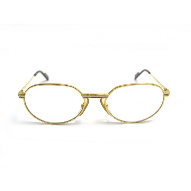 LUNETTES DE VUE CARTIER TRINITY EN METAL DORE + ETUI GOLDEN GLASSES 890€