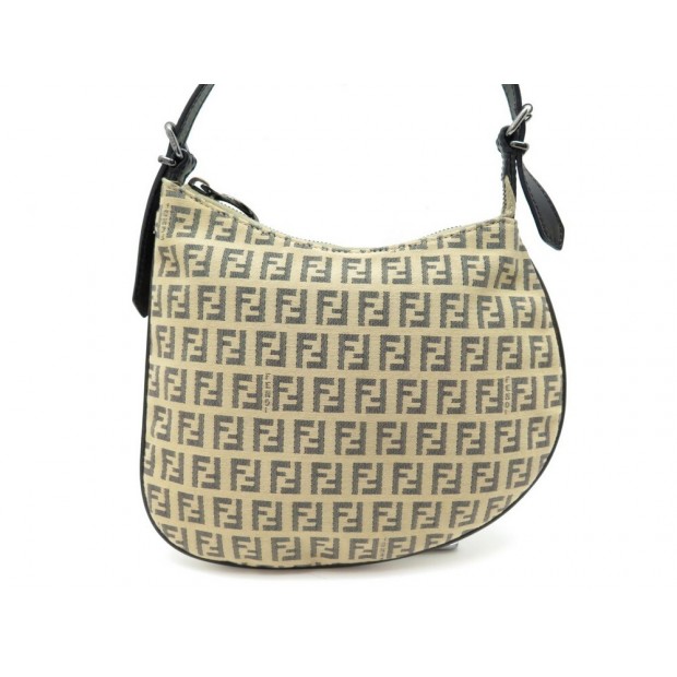 SAC A MAIN FENDI OYSTER S 8BR248 EN TOILE MONOGRAM FF ZUCCA BEIGE HAND BAG PURSE