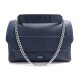 SAC A MAIN LANCEL NINON GM A09223 EN CUIR GRAINE BLEU BANDOULIERE HAND BAG 660€