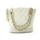 VINTAGE SAC A MAIN CHANEL SHOPPING CUIR MATELASSE BLANC LEATHER HAND BAG 5000€