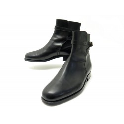 NEUF CHAUSSURES JM WESTON BOTTINES JODHPUR 9E 43 CUIR NOIR + EMBAUCHOIRS 1065€