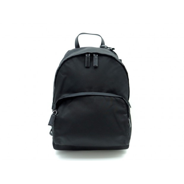 NEUF SAC A DOS PRADA 2VZ066 TOILE NOIR PC PORTABLE MIXTE BACKPACK DUSTBAG 980€