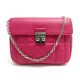 NEUF SAC A MAIN CHRISTIAN DIOR MISS PROMENADE CUIR CANNAGE FUSHIA POUCH 1190€