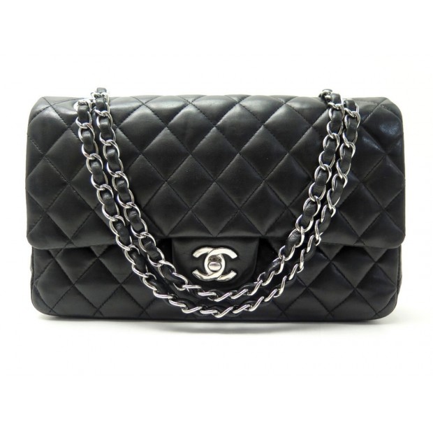 SAC A MAIN CHANEL CLASSIQUE TIMELESS MEDIUM CUIR MATELASSE NOIR HAND BAG 6850€