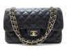 sac a main chanel timeless jumbo en cuir caviar noir