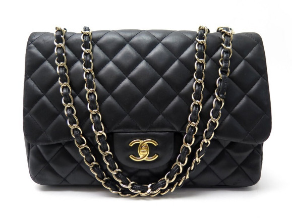 sac a main chanel grand classique timeless jumbo cuir