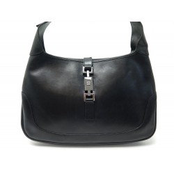 SAC A MAIN GUCCI JACKIE MM EN CUIR NOIR BLACK LEATHER HAND BAG 2200€