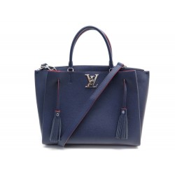 NEUF SAC A MAIN LOUIS VUITTON LOCKME M54571 CUIR BLEU BANDOULIERE HAND BAG 2670€