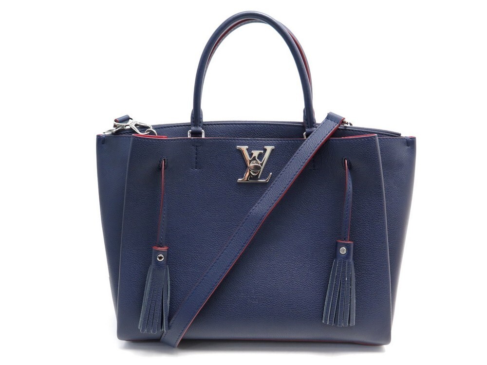 sac a main louis vuitton lockme m54571 cuir bleu