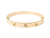 bracelet cartier love 17 cm en or rose 18k boite