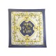 VINTAGE FOULARD HERMES LES BECANES GRYGKAR CARRE 90 SOIE BLEU SILK SCARF 385€