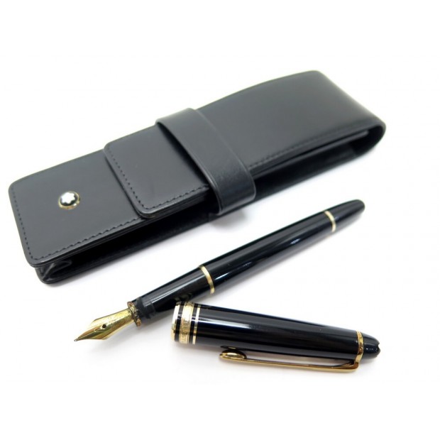 STYLO PLUME MONTBLANC MEISTERSTUCK CLASSIQUE DORE 106514 NOIR + ETUI PEN 685€