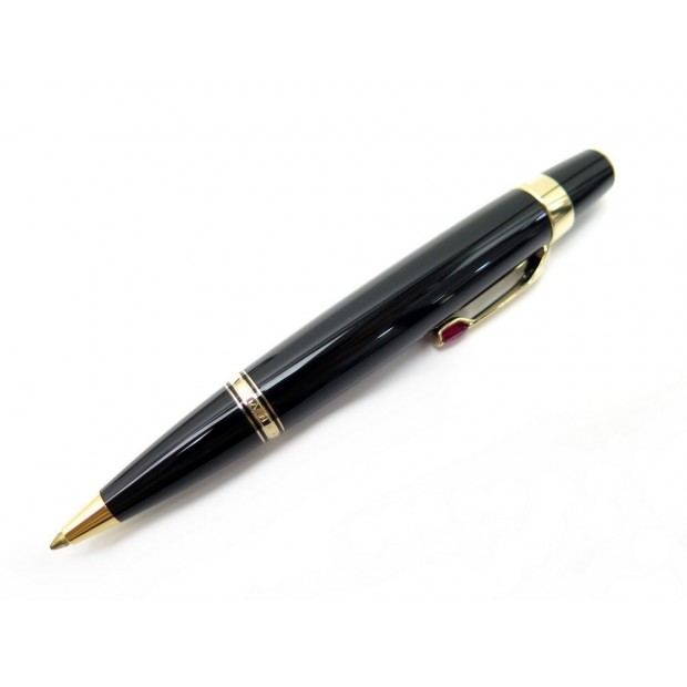 NEUF STYLO BILLE MONTBLANC BOHEME ROUGE RUBY RESINE NOIR + BOITE NEW PEN 620€