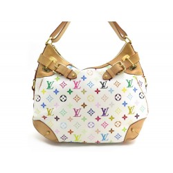 SAC A MAIN LOUIS VUITTON GRETA EN TOILE MONOGRAM MURAKAMI BLANC HAND BAG 2150€