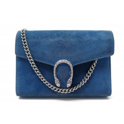 SAC A MAIN GUCCI MINI DYONYSUS 401231 BANDOULIERE EN DAIM BLEU HAND BAG 1200€