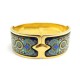 BRACELET MICHAELA FREY FREYWILLE ROYAL 18CM EMAIL & PLAQUE OR DORE ENAMEL 1115€