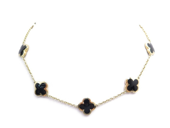collier van cleef arpels pure alhambra 9 motifs or