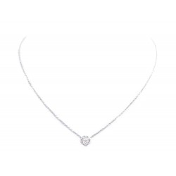 NEUF COLLIER VAN CLEEF & ARPELS PENDENTIF FLEURETTE PM OR BLANC DIAMANT NECKLACE