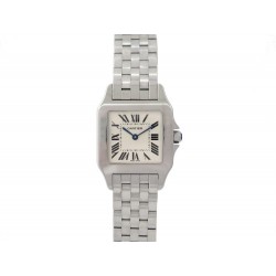 MONTRE CARTIER SANTOS DEMOISELLE 2701 26 MM QUARTZ EN ACIER PALLADIE WATCH 6190€