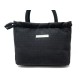 NEUF SAC A MAIN SONIA RYKIEL EN TOILE NOIR NEW BLACK CANVAS HANDBAG 225€