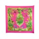 FOULARD HERMES EQUATEUR ROBERT DALLET EN SOIE ROSE CARRE 90 PINK SILK SCARF 385€