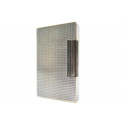 BRIQUET ST DUPONT LIGNE 2 POINTE DE DIAMANT ACIER PALLADIE ARGENTE LIGHTER 650€