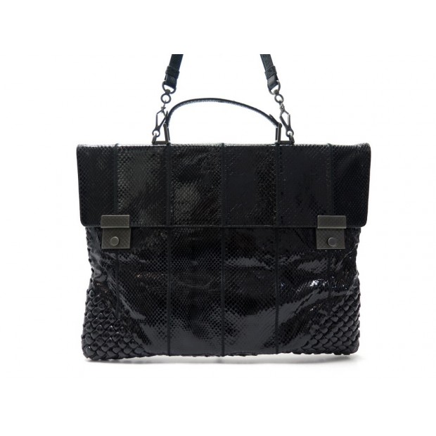 NEUF SAC A MAIN BOTTEGA VENETA 319377 STUDIO 73 CUIR DE SERPENT BRIEFCASE 5059€