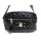 SAC A MAIN MARC JACOBS CAMERA CUIR VERNIS MATELASSE NOIR LEATHER HAND BAG 415€