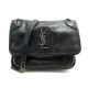 NEUF SAC A MAIN YVES SAINT LAURENT NIKI BABY 533039 CUIR NOIR BANDOULIERE 1750€