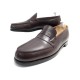 CHAUSSURES JM WESTON MOCASSINS 180 9.5B 43.5 EN CUIR MARRON LOAFERS SHOES 670€