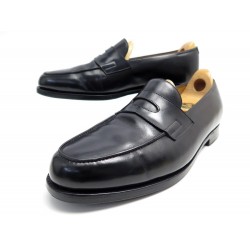 CHAUSSURES JOHN LOBB MOCASSINS LOPEZ 9.5E 43.5 CUIR NOIR EMBAUCHOIRS SHOES 1320€