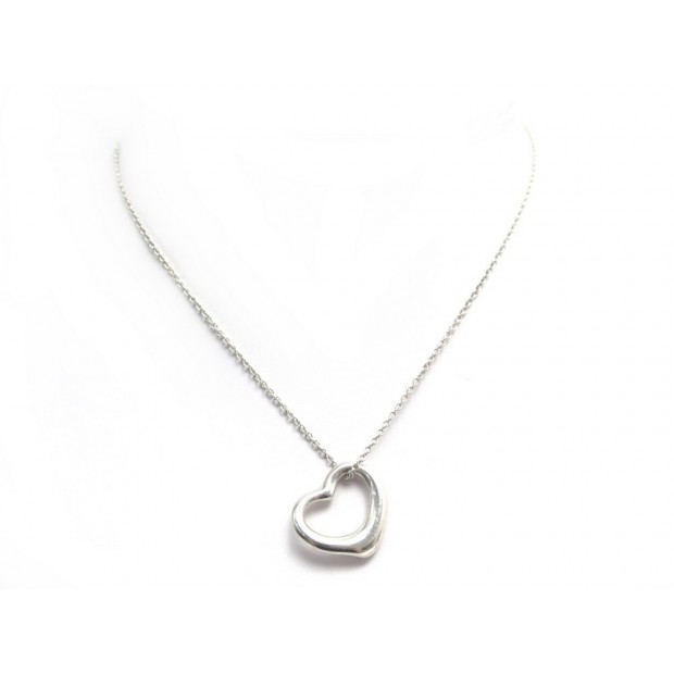 COLLIER TIFFANY & CO OPEN HEART ELSA PERETTI GRP06386 41 CM ARGENT NECKLACE 330€