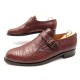 CHAUSSURES SOULIERS A BOUCLE JM WESTON 8.5C 42.5 CUIR CROCODILE 