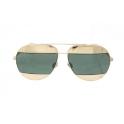 LUNETTES DE SOLEIL CHRISTIAN DIOR SPLIT 0085 EN METAL DORE +ETUI SUNGLASSES 510€