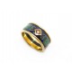 NEUF BAGUE MICHAELA FREY FREYWILLE MISS SCARABEE 53 EMAIL & PLAQUE OR RING 365€