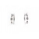 NEUF BOUCLES D OREILLES DJULA CREOLES EN OR BLANC 18K ET DIAMANTS EARRINGS 970€