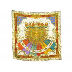 NEUF FOULARD HERMES CARPE DIEM METZ CARRE 90 EN SOIE + BOITE NEW SILK SCARF 385€