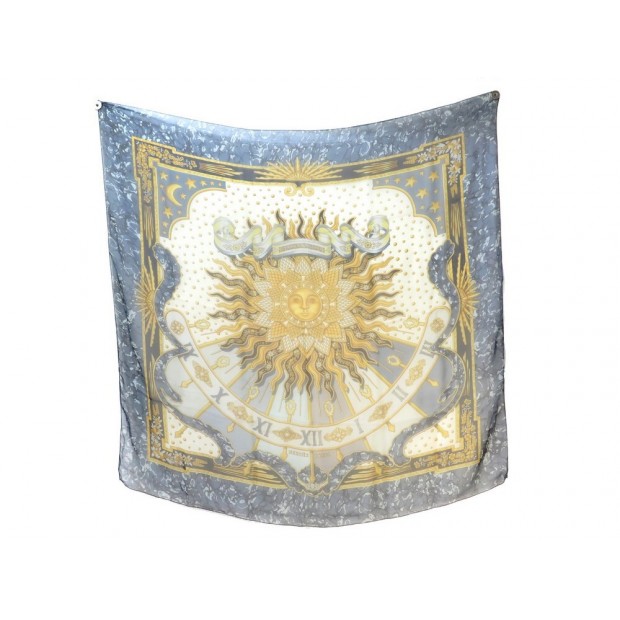 NEUF CHALE HERMES GLORIA SOLI METZ MOUSSELINE DE SOIE + BOITE SILK SHAWL 820€